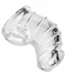 Clear plastic dental retainer designed for discreet comfort isolated on a white background made by XR Brands.