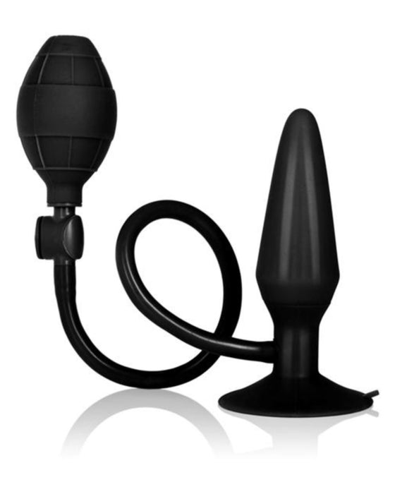 Booty Pumper Inflatable Plug - Medium - Black on a white background