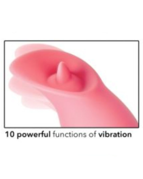 California Dreaming Pasadena Player Waterproof G-Spot Rabbit Vibrator close up of the clitoral stimulator