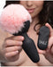 Tailz Pink Bunny Tail Vibrating Anal Plug up close with remote