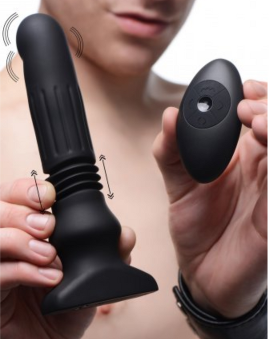MODEL HOLDING Thunder Plugs Swelling and Thrusting Silicone Plug with Remote Control 