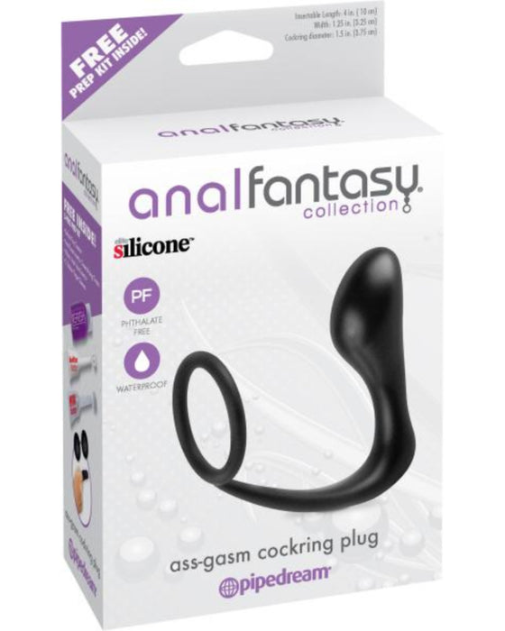 Anal Fantasy Ass-Gasm Silicone Cock Ring Butt Plug  box