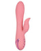 California Dreaming Pasadena Player Waterproof G-Spot Rabbit Vibrator  against a white background side view showing the shaft and g-spot curve 