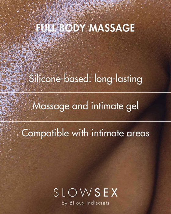 Bijoux Indiscrets Slow Sex Full Body Massage Gel written description of product