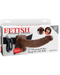Fetish Fantasy Vibrating Hollow Strap On Dildo with Balls 9 inches - Chocolate box