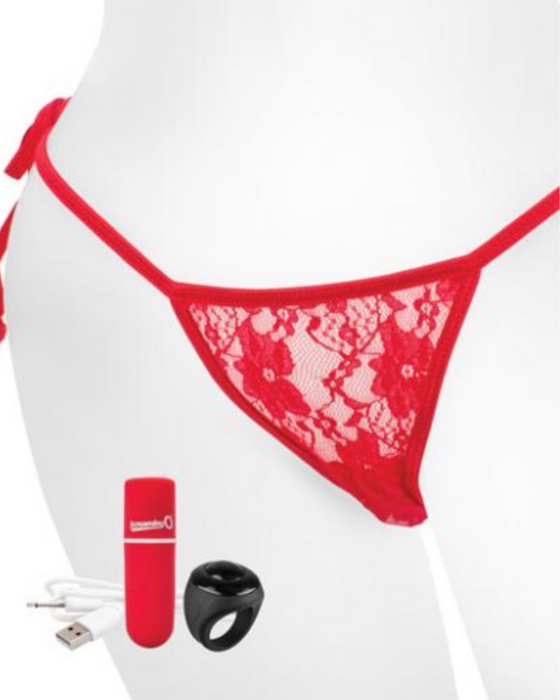 Valentine Panty Vibrator and Cock Ring Set by Screaming O Panty and Vibe