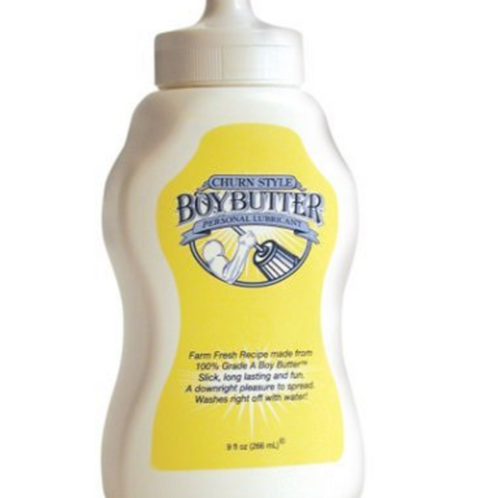 Boy Butter Oil Based Lubricant with Coconut Oil 9 oz Squirt