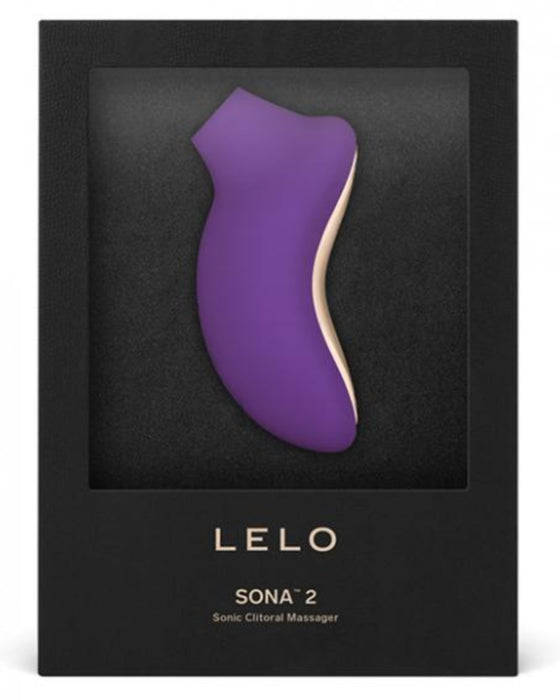 Lelo Sona 2 Waterproof Pressure Wave Clitoral Massager - Purple box