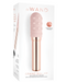 Le Wand Chrome Grand Bullet Waterproof Rechargeable Metal Bullet with Texture Sleeve - Rose Gold box