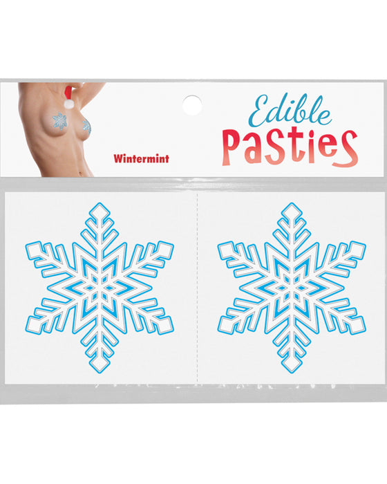 Christmas Snowflakes Edible Nipple Pasties  - Wintermint
