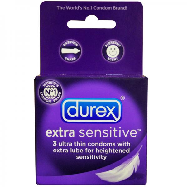 Durex Extra Sensitive Lubricated Condoms (3 Pack)