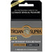 Packaging of Paradise Marketing's Trojan Supra Microsheer Polyurethane Condoms 3 Pack, emphasizing ultimate sensual pleasure with 3 premium latex-free condoms included.