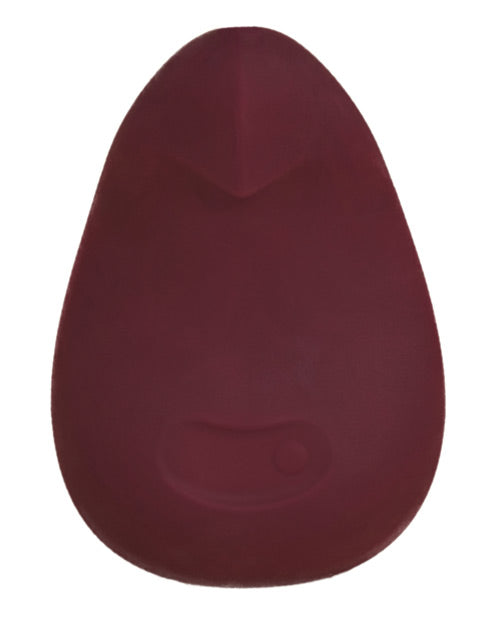 Pom Hand Held Flexible Silicone Vibrator by Dame Products - Plum front view