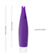 Fun Factory Volita External Vibrator on a white background with the measurements listed