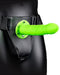 Ouch! Glow in the Dark Twisted Hollow Strap-on Set 8 Inches