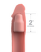 Fantasy 2 Inch Silicone Penis Extension with Ball Strap - Vanilla