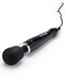 Doxy Die Cast Extra Powerful Massage Wand Vibrator - Black close up of toy , top view 