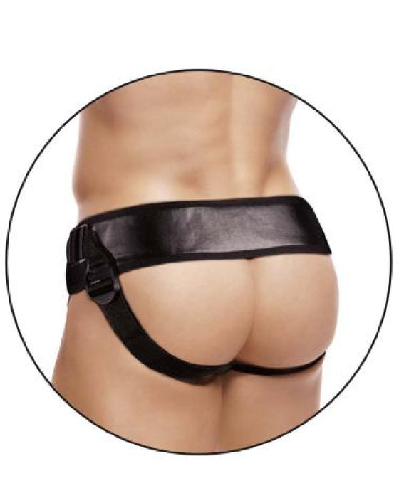 Erection Assistant 8 Inch Hollow Strap-on  showing the back on model 