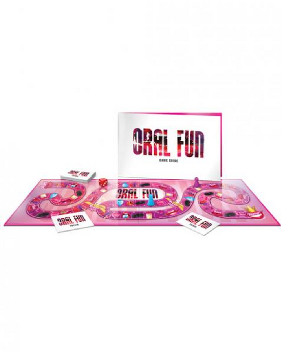 Oral Fun - The Game Of Eating Out While Staying In board game and pieces 