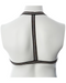 Gender Fluid Silver Lining Harness - XL-3XL back view on mannequin