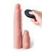 Fantasy 9 Inch Vibrating Silicone Penis Extension with Remote Control - Vanilla