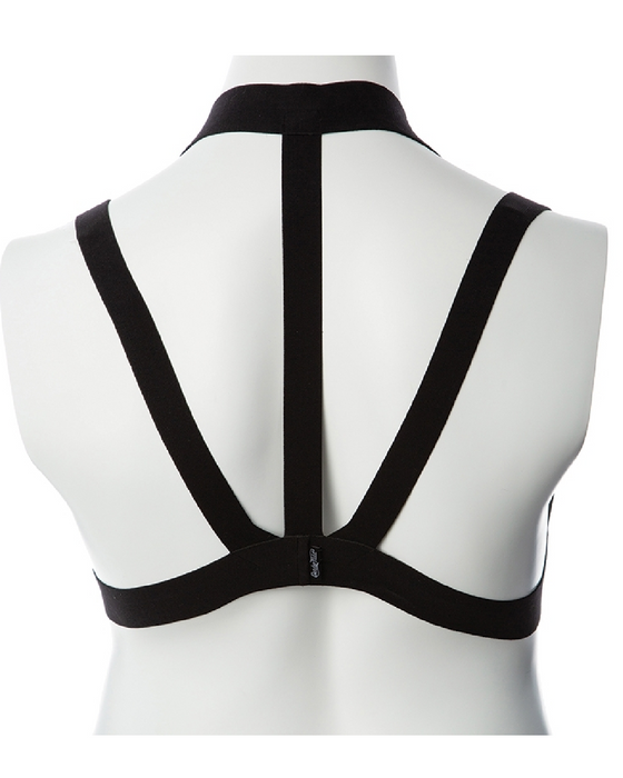 Gender Fluid Majesty Harness - XL-3XL criss cross back on mannequin 