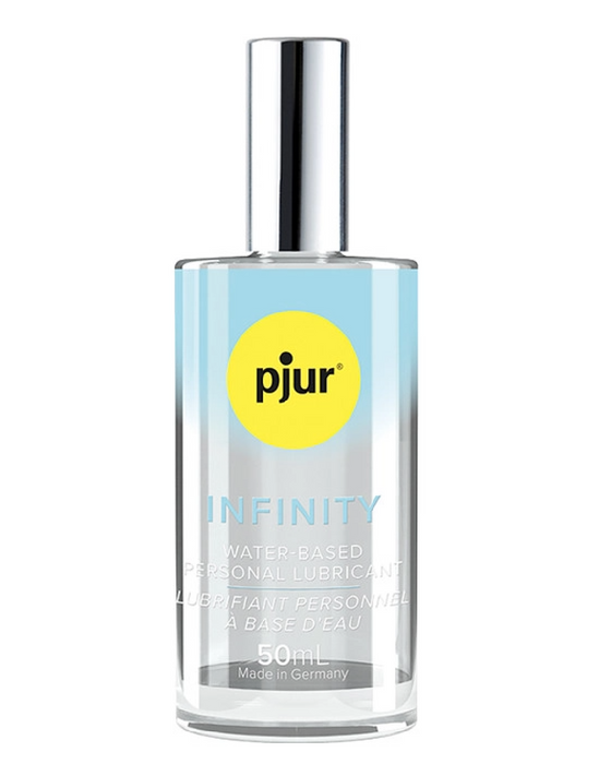 Pjur Infinity Water Based Lubricant in Glass Bottle -  1.7 oz close up 