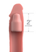 Fantasy 8 Inch Silicone Penis Extension with 2 inch Plug - Vanilla