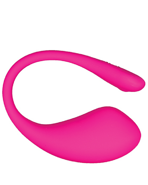 Lovense Lush 3 Sound Activated Bluetooth Wearable Vibrator side view of vibe on white background 