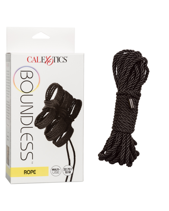 Boundless Black Rope by Calexotics  rope and box on white background 