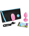 B-vibe Vibrating Heart Shaped Jewel Anal Plug S/M - Pink with pouch and charger and guide 