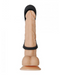 Cock Armor Vibrating Cock Ring and Penis Support top view on dildo
