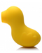 Sucky Ducky Silicone Clitoral Sucker - Yellow side view on a white background