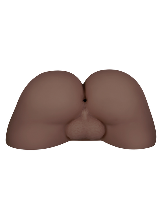 A Handful Stroker Realistic Penis Masturbator with Balls - Chocolate