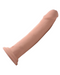 Swell Inflatable Vibrating Remote Control Silicone Dildo - 8.5 Inch side view uninflated