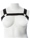 Gender Fluid Mason Harness - S-L on mannequin  front view 