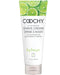 A tube of Coochy Oh So Smooth Shave Cream - Key Lime Pie by Classic Brands, for sensitive skin with key lime pie scent, featuring a moisturizing and conditioning complex for a rash-free shave, 7.2 oz