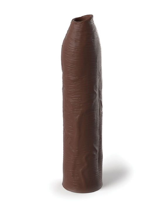Fantasy Uncut 7 Inch Silicone Penis Extension - Chocolate