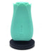 Tulip Pro 15-Function Waterproof Clitoral Suction Vibrator - Teal on base 