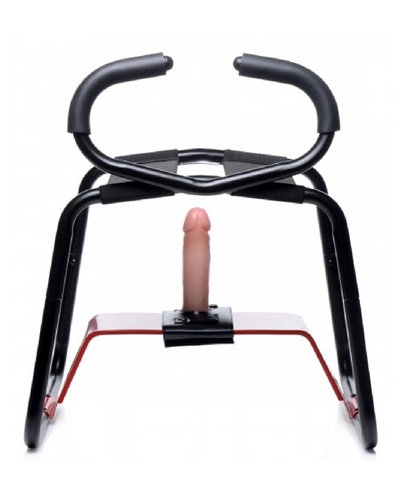 Bangin Bench EZ-Ride Sex Stool with Handles face on view of the bench alone