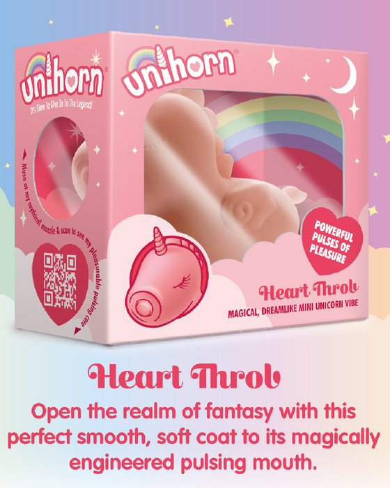 Unihorn Unicorn Shaped Heart Throb Pulsating Vibrator graphic 