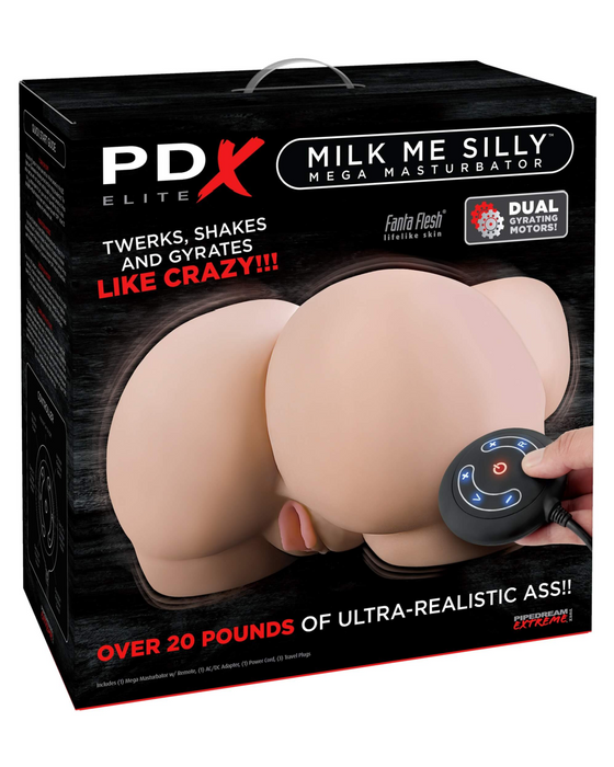 Pdx Elite Milk Me Silly Mega Masturbator - Vanilla  product box 
