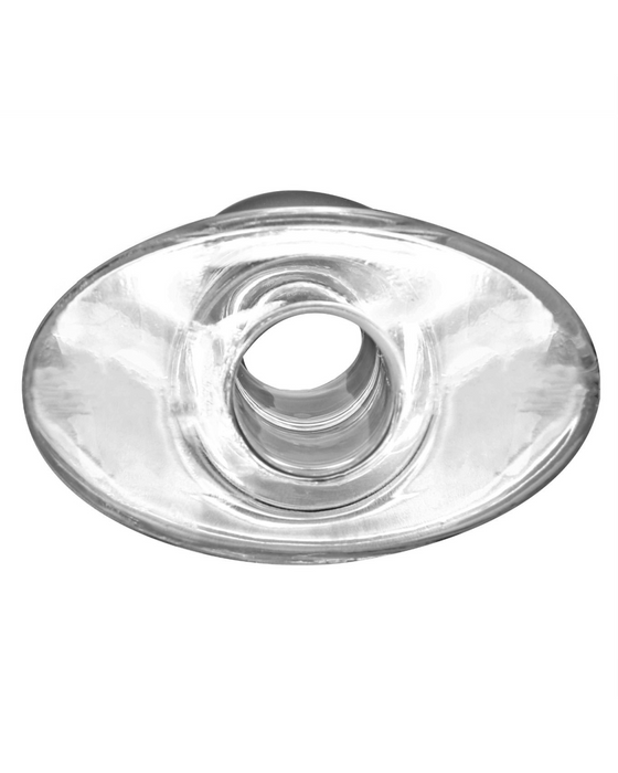 Perfect Fit Hollow Tunnel Butt Plug - Medium showing the entrance