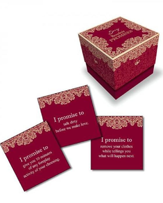 Boudoir Promises - Sexy cards and red box 