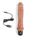 Powercocks Girthy 8 Inch Realistic Vibrating Dildo - Caramel with charging cord