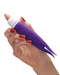 Fun Factory Volita External Vibrator aheld in a hand on a white background