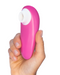 Womanizer Starlet 3 Pleasure Air Clitoral Stimulator - Pink in model's hand