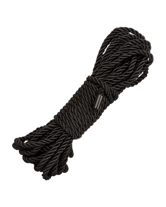 Boundless Black Rope by Calexotics  bundles up on white background