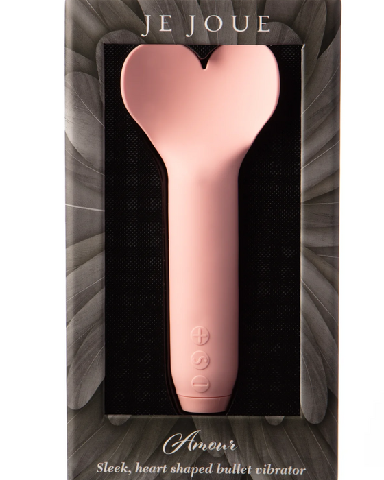 Je Joue Amour Heart Shaped Bullet Vibrator - Pink  in box 