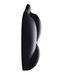 Abstract black sculpture with a B.Cush Textured Universal Dildo Base for Harness Play - Black by Bananapants, featuring a smooth, flowing design that intertwines creating a sense of movement and harmony.